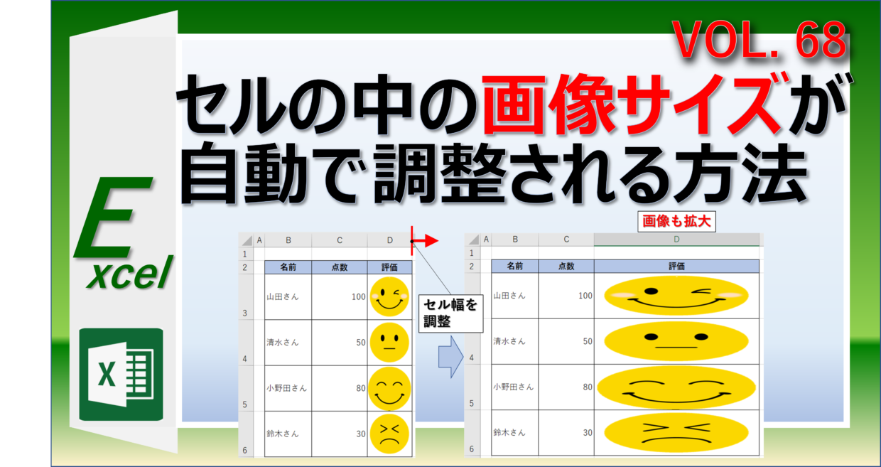 まだ1枚ずつ直してる？エクセルの写真サイズを一括統一する超時短術