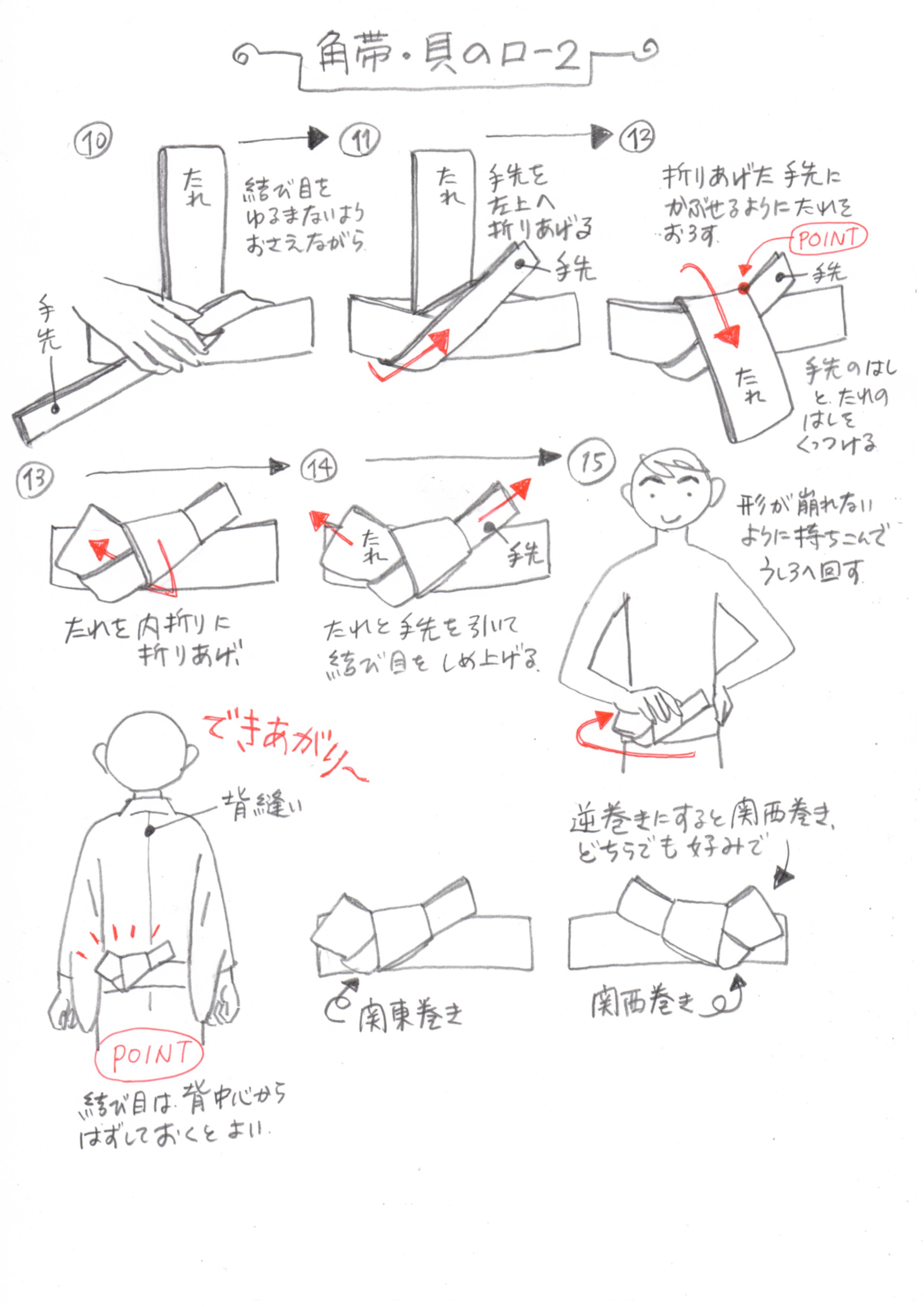 男性の貝の口結び方決定版！緩まない角帯の締め方と粋な長さを徹底解説