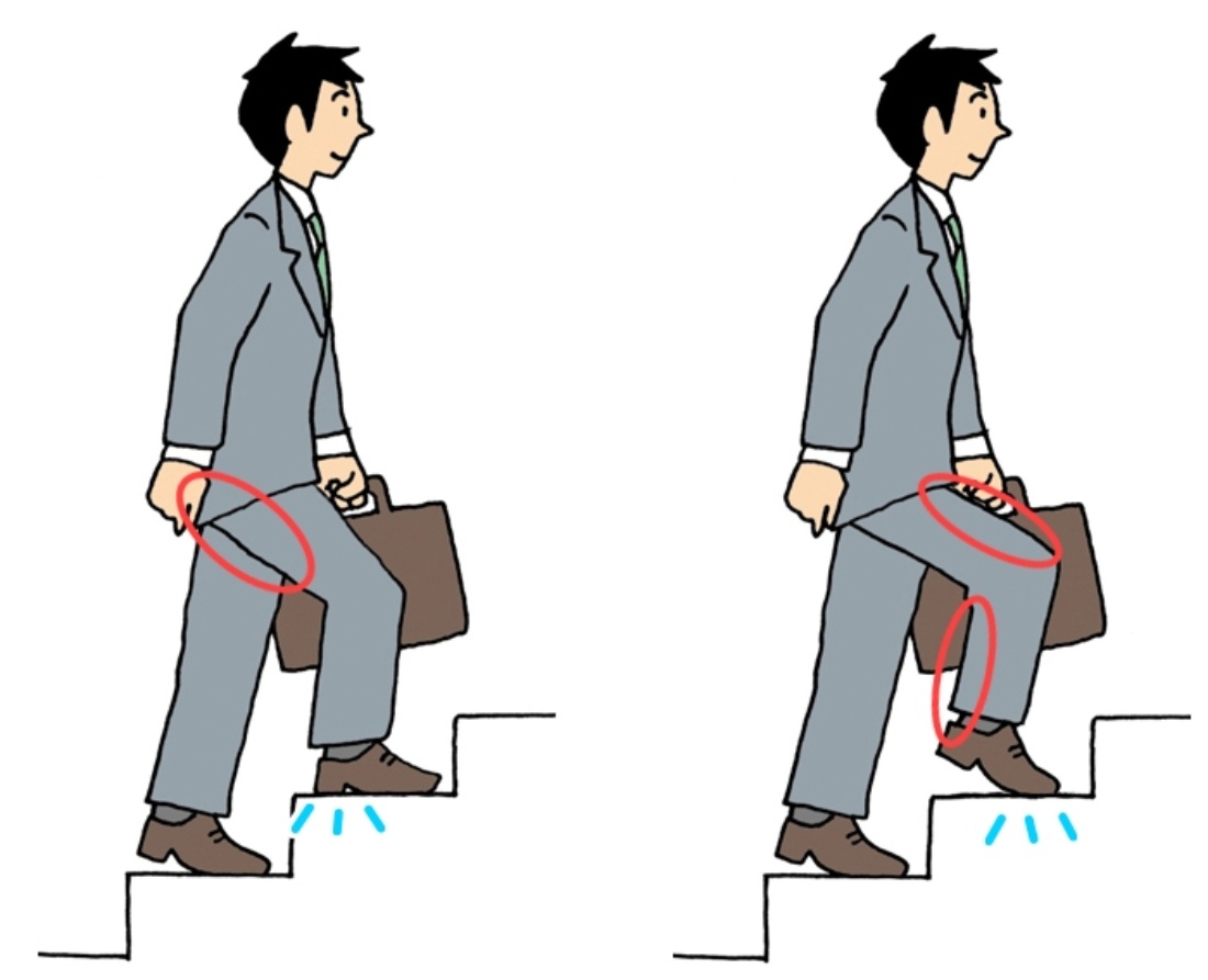 階段の上り下りはどっちが効果的？下りの負荷と膝を守る最新運動法