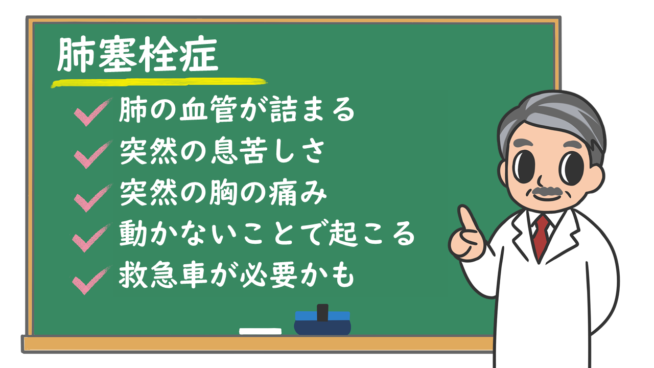 突然の息切れは命の危機？肺塞栓症の初期症状と原因・予防法【2026年】