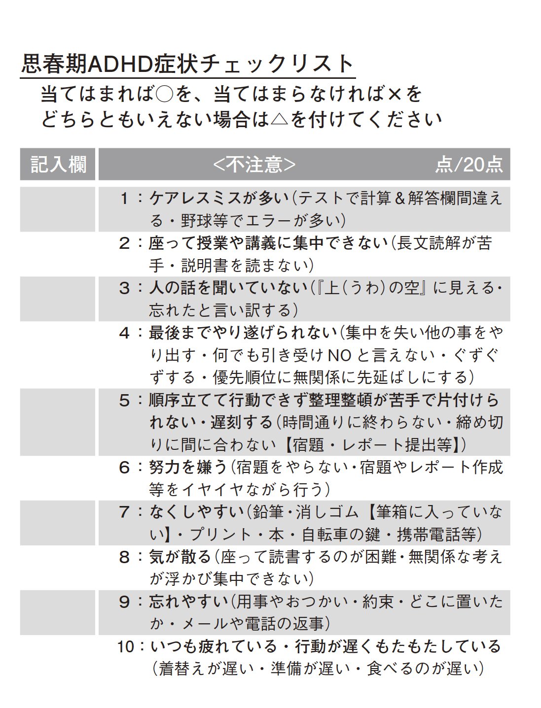 大人のAdhd診断を受ける目安とは？費用や検査の流れ・支援策を解説