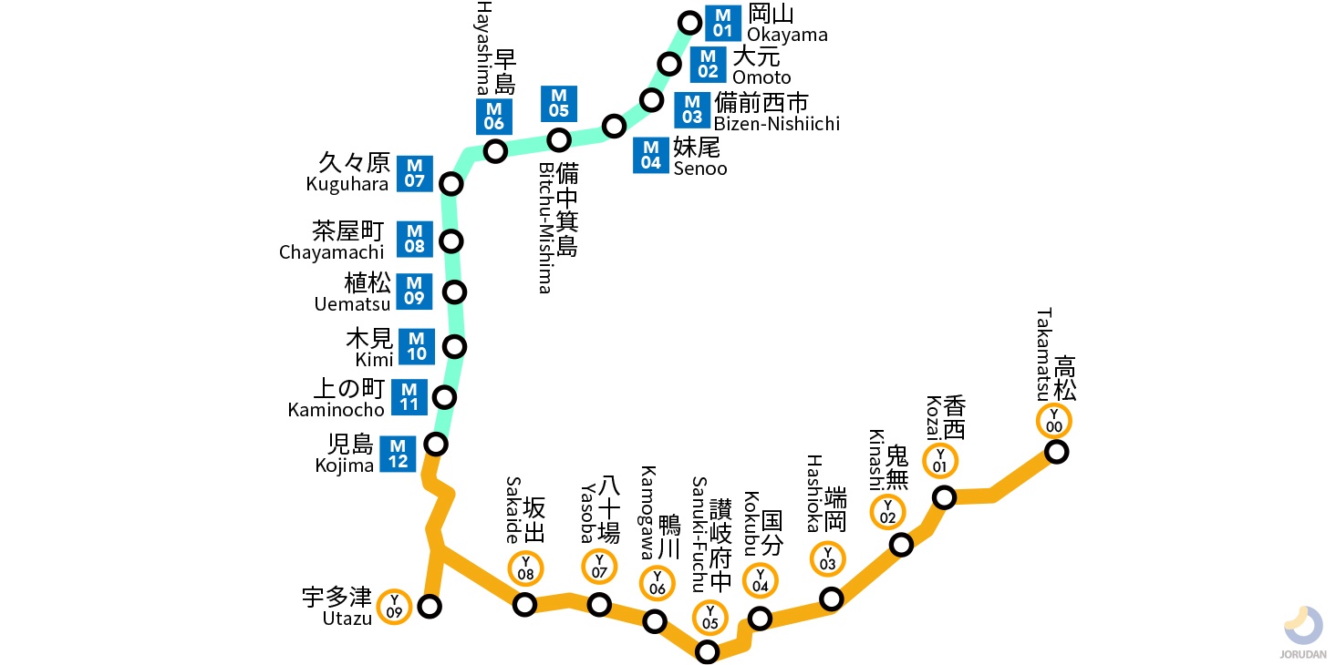 茶屋町から岡山駅の損しない移動術！マリンライナーと普通を徹底比較