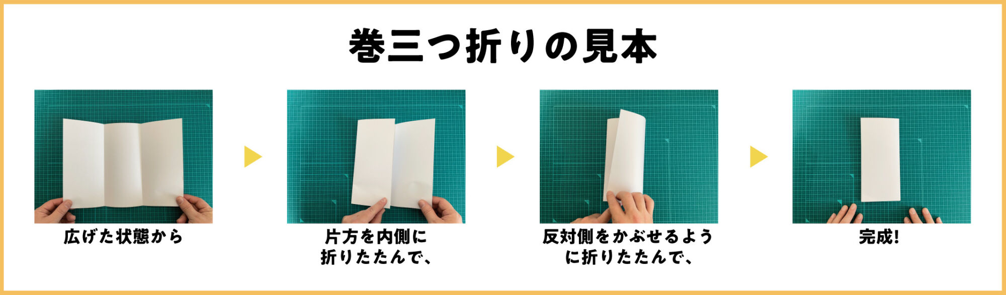 A4三つ折りを定規なしで均等に折る裏技！封筒の向きとマナー完全版