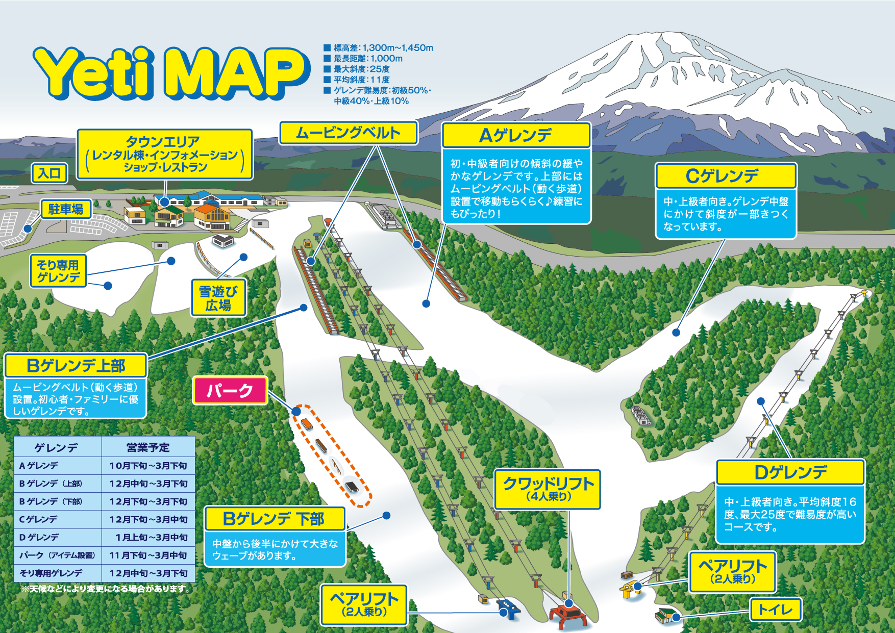 イエティスキー場2026徹底解説！積雪・混雑とタイヤ規制の真実