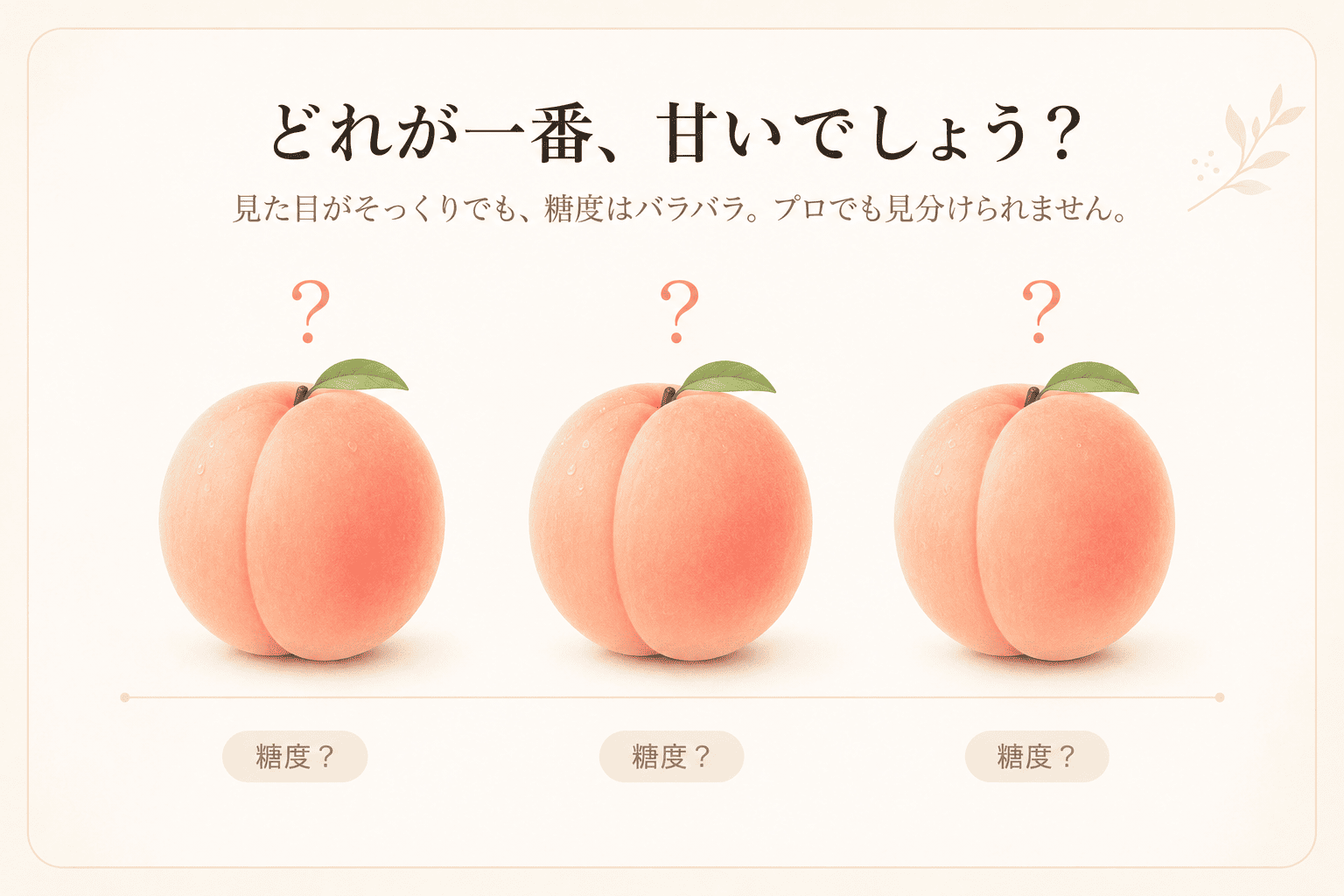 美味しい桃の見分け方！果点とお尻の色で失敗しないプロ直伝の選び方