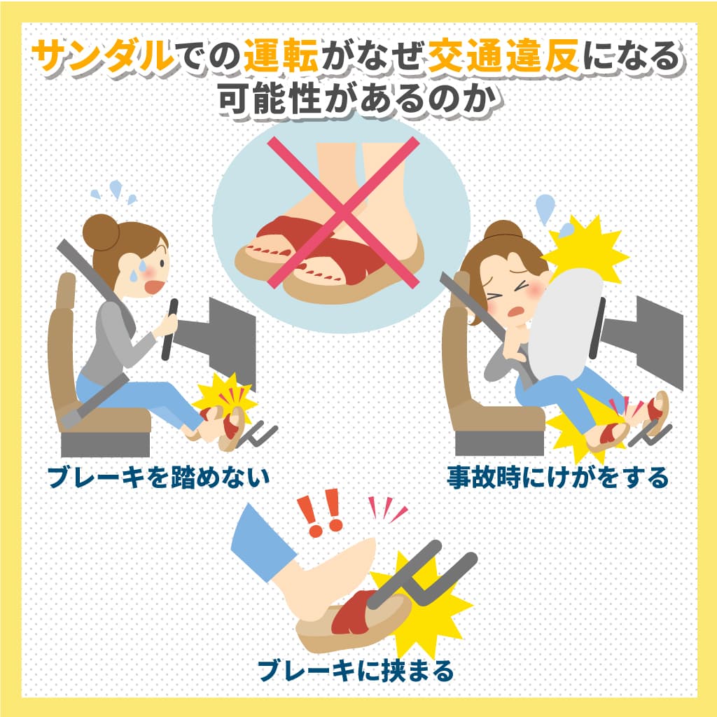 ビーチサンダル運転は一発違反？裸足やクロックスとの境界線と反則金を徹底解説