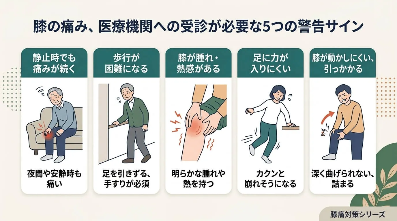膝が痛い時にやってはいけないNg行動！逆効果になる理由と正しい対処