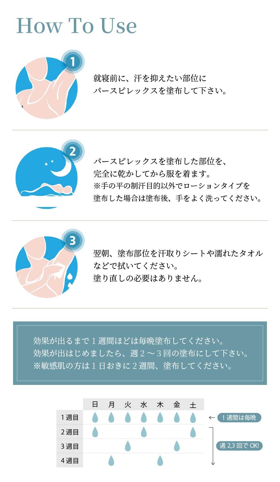 パースピレックス正しい使い方｜劇的制汗の塗り方と痒み対策を徹底解説