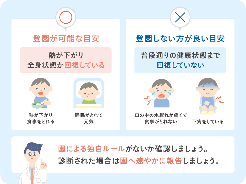 手足口病いつから登園Ok？発疹だけじゃ判断できない「本当の登園目安」2026年最新版