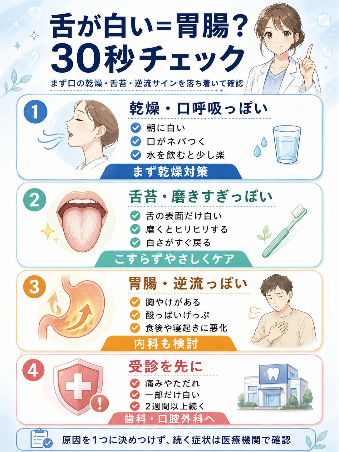 舌が白い理由とは？口臭や胃腸の危険サインと正しい治し方を徹底解説
