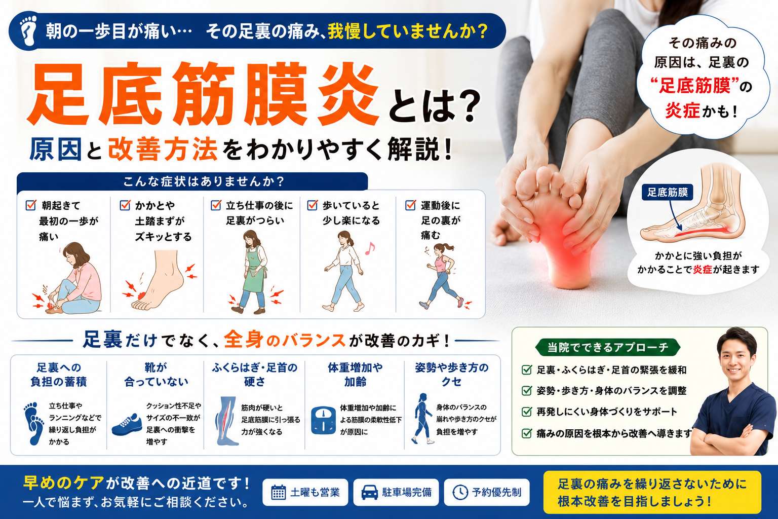 朝の激痛はなぜ？足底筋膜炎の根本原因と悪化させるNg習慣を徹底解説