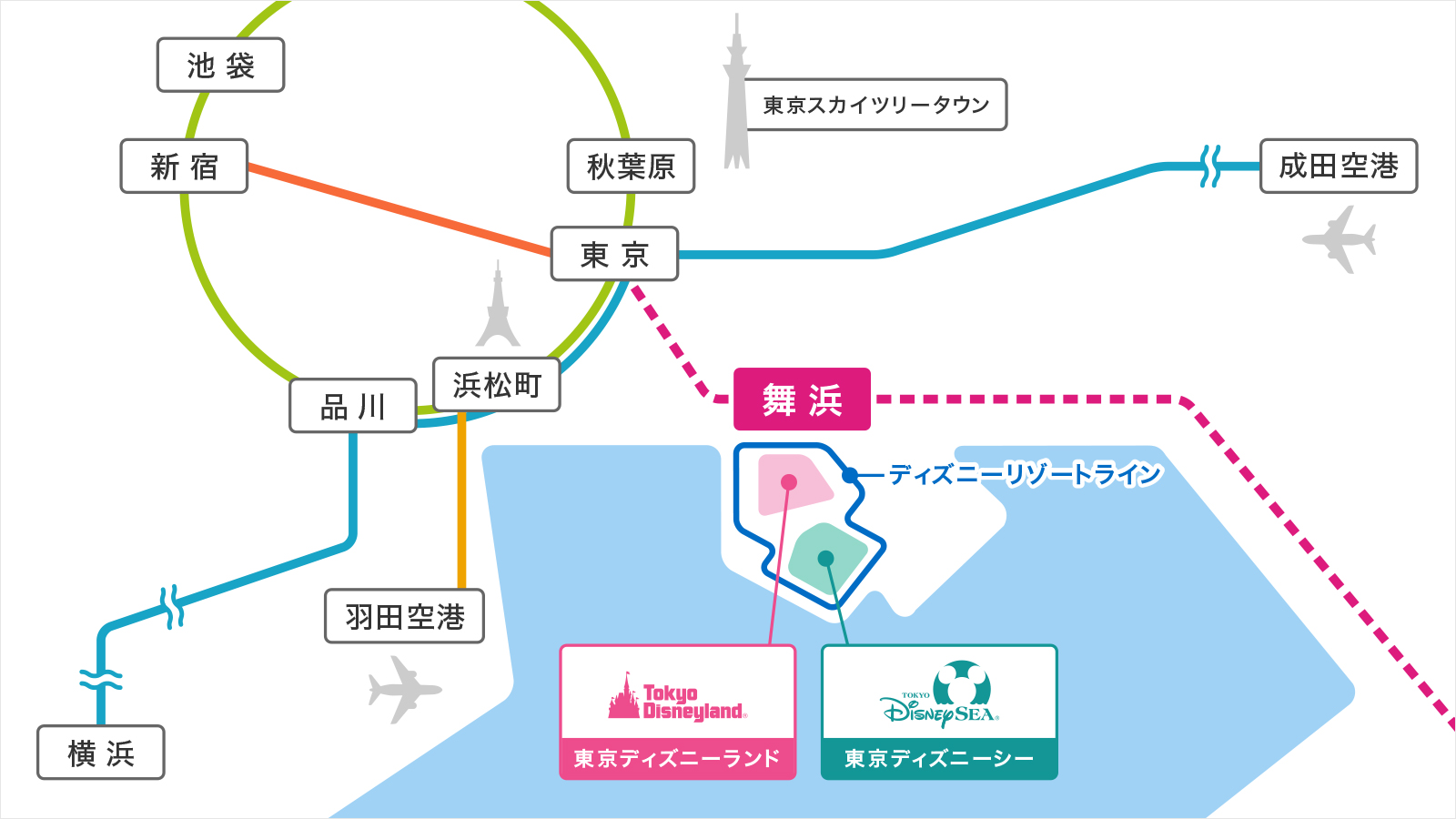 東京駅からディズニーへの行き方完全攻略！京葉線裏技と最速ルート