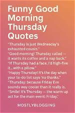 Hilarious Thursday Quotes to Brighten Your Day